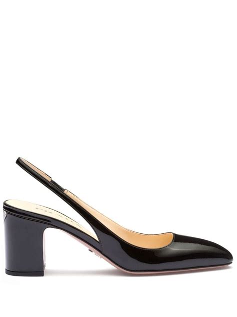 prada patent leather slingback|Prada patent leather slingback pumps.